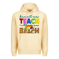 Pina Colada first we teach then we beach Premium Hoodie - Artiststas