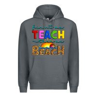 Rock first we teach then we beach Premium Hoodie - Artiststas