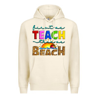 Tofu first we teach then we beach Premium Hoodie - Artiststas