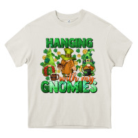 Cream St. Patrick's Day gnomes Heavy Core Tee - CowGirlArtShop