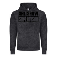 Vintage Black shitshow supervisor Vintage Hoodie - DesigneFamous