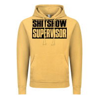 Vintage Mustard shitshow supervisor Vintage Hoodie - DesigneFamous