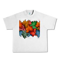 Lunar Rock autumn  leaves seamless pattern Urban Heavy Tee - BundleAndBundleShop