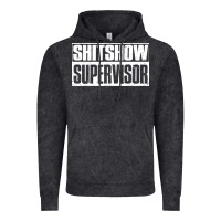 Vintage Black shitshow supervisor Vintage Hoodie - DesigneFamous