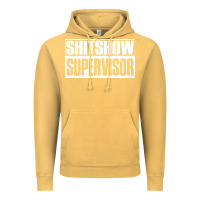 Vintage Mustard shitshow supervisor Vintage Hoodie - DesigneFamous