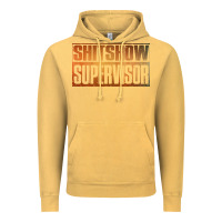 Vintage Mustard shitshow supervisor Vintage Hoodie - DesigneFamous