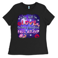 Black Why Fall İn Love When You Can Fall Asleep Ladies Tee - FaDigitalArtStudio