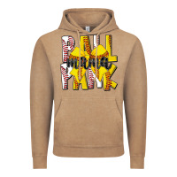 Vintage Coffee ball park mama Vintage Hoodie - CowhideDigitalArt