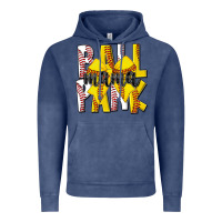 Vintage Denim ball park mama Vintage Hoodie - CowhideDigitalArt