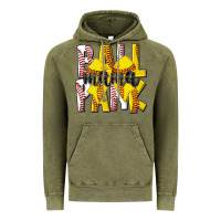 Vintage Olive ball park mama Vintage Hoodie - CowhideDigitalArt