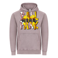 Vintage Zinc ball park mama Vintage Hoodie - CowhideDigitalArt