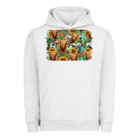 Pigment Lunar Rock highland cow western background Urban Hoodie - Jasminsmagicworld