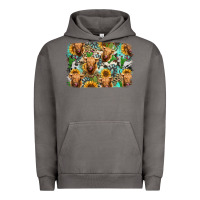 Pigment Tornado highland cow western background Urban Hoodie - Jasminsmagicworld