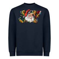Navy santa joy with sunflowers Heavyweight Sweatshirt - RanaPortraitStore