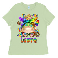 Matcha LGBTQ+ Messy Bun With Snacks Ladies Tee - BundleAndBundleShop