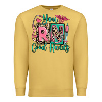 Antique Gold you rn good hands registered nurse Premium Sweatshirt - RanaPortraitStore