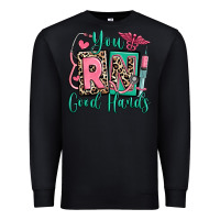 Black you rn good hands registered nurse Premium Sweatshirt - RanaPortraitStore