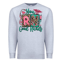 Heather Grey you rn good hands registered nurse Premium Sweatshirt - RanaPortraitStore