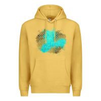 Antique Gold turquoise leopard patch Premium Hoodie - Jasminsmagicworld