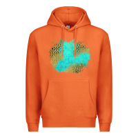 Carrot turquoise leopard patch Premium Hoodie - Jasminsmagicworld