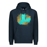 Navy turquoise leopard patch Premium Hoodie - Jasminsmagicworld