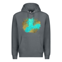 Rock turquoise leopard patch Premium Hoodie - Jasminsmagicworld