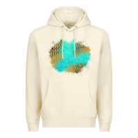 Sandshell turquoise leopard patch Premium Hoodie - Jasminsmagicworld
