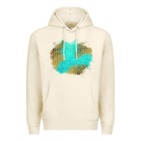 Tofu turquoise leopard patch Premium Hoodie - Jasminsmagicworld
