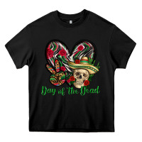 Black Day of the dead Mexico Heavy Core Tee - HowdyJamesFarm