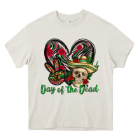 Cream Day of the dead Mexico Heavy Core Tee - HowdyJamesFarm