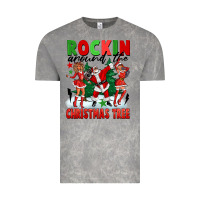 Cloud Rock Rockin Around The Christmas Tree Vintage Tee - FaDigitalArtStudio