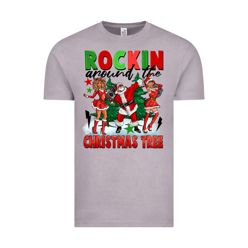 Rockin Around The Christmas Tree Vintage Tee by FaDigitalArtStudio | Teevron