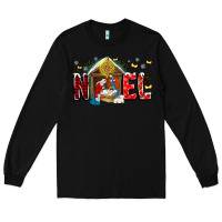 Black Noel Long Sleeve Tee - CowhideDigitalArt