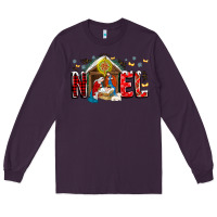 Plum Noel Long Sleeve Tee - CowhideDigitalArt