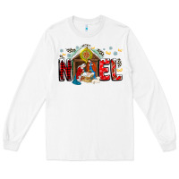 White Noel Long Sleeve Tee - CowhideDigitalArt