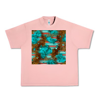 Salmon turquoise serape leopard seamless pattern Urban Heavy Tee - BundleAndBundleShop