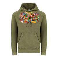 Vintage Olive basketball sister Vintage Hoodie - CowhideDigitalArt