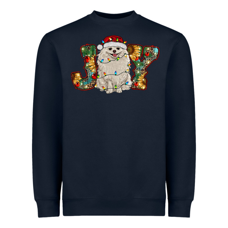 Pomeranian Christmas Joy Heavyweight Sweatshirt by RanaPortraitStore | Teevron