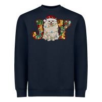 Navy pomeranian christmas joy Heavyweight Sweatshirt - RanaPortraitStore