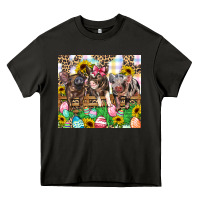 Asphalt easter farm animals Happy Easter Day Heavy Core Tee - CowGirlArtShop