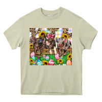 Mossy easter farm animals Happy Easter Day Heavy Core Tee - CowGirlArtShop