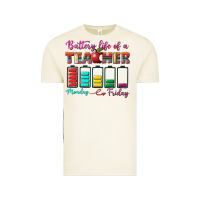 Battery Life Of A Teacher Vintage Tee | Teevron