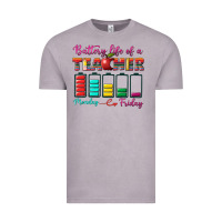 Vintage Zinc battery life of a teacher Vintage Tee - BundleAndBundleShop