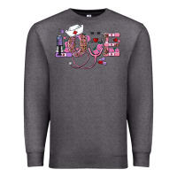 Charcoal Heather valentines day nurse love Premium Sweatshirt - RanaPortraitStore