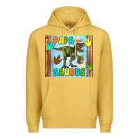 Antique Gold papa saurus Premium Hoodie - Artiststas