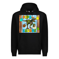 Black papa saurus Premium Hoodie - Artiststas
