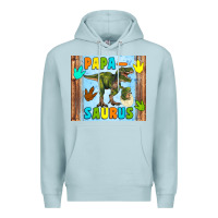 Blue Mist papa saurus Premium Hoodie - Artiststas