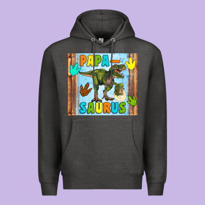 Papa Saurus Premium Hoodie Designed By Artiststas