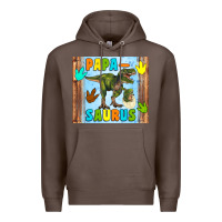 Coffee papa saurus Premium Hoodie - Artiststas