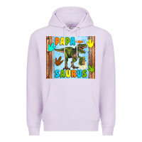 Lilac papa saurus Premium Hoodie - Artiststas